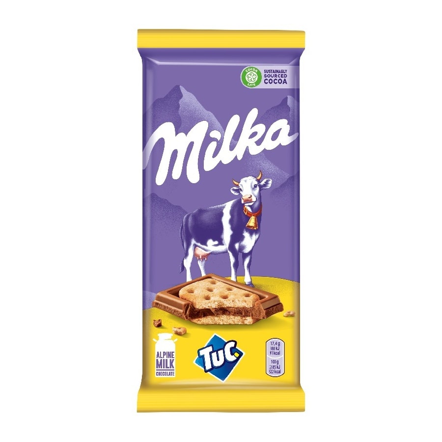 Milka Tuc шоколадная плитка молочный 87 г.